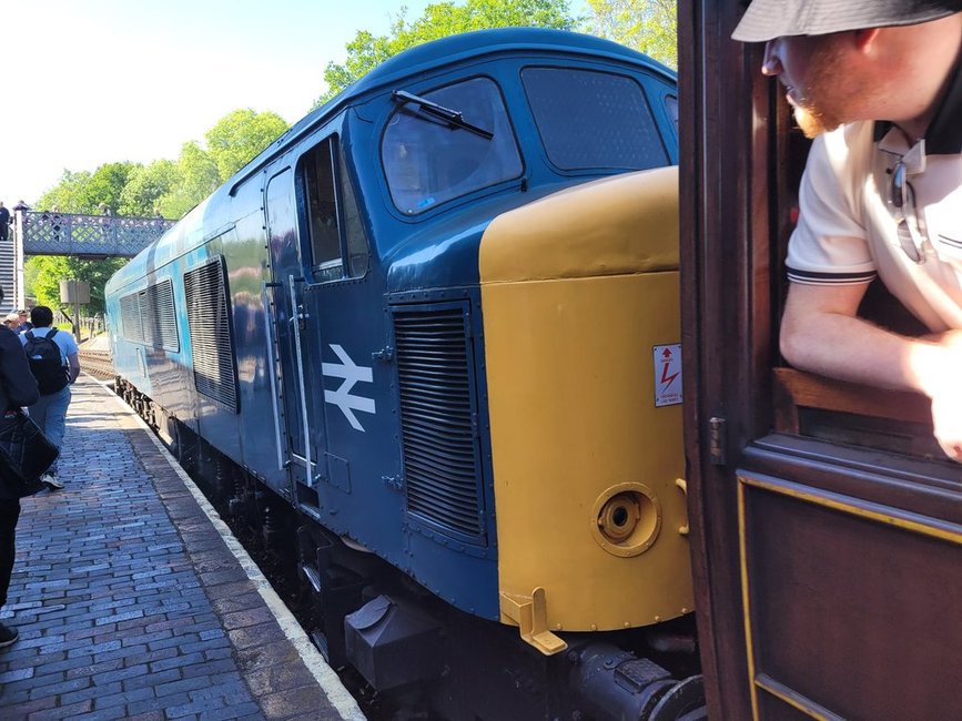 Cab of 60008 Dwight D. Eisenhower, Sat 28/12/2013. 