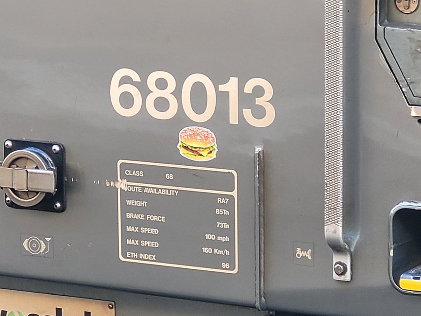 Nameplates for A4 60011 Empire of Inada and A2 60500 Edward Thompson, Sat 28/12/2013. 