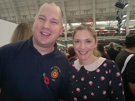 Ady with Lisa Faulkner at Masterchef Live, Olympia, London - November 2011.