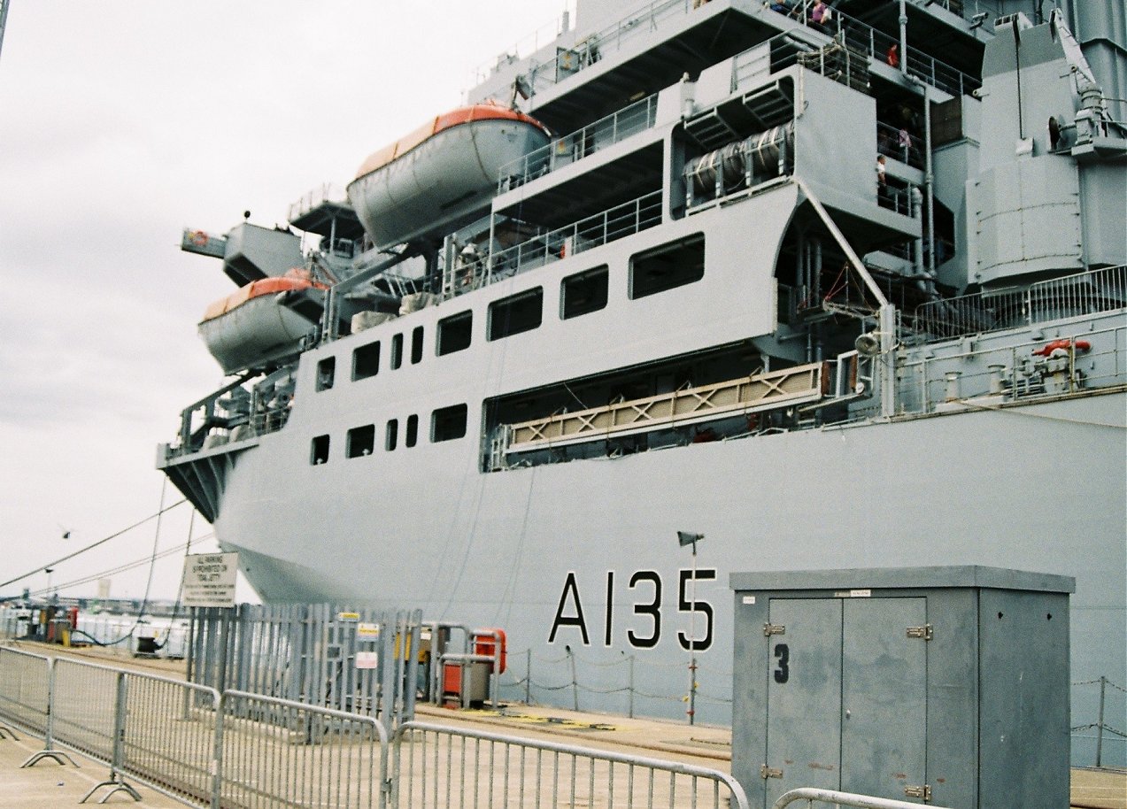 RFA Argus, primary casualty reception ship, Portsmouth 2010.