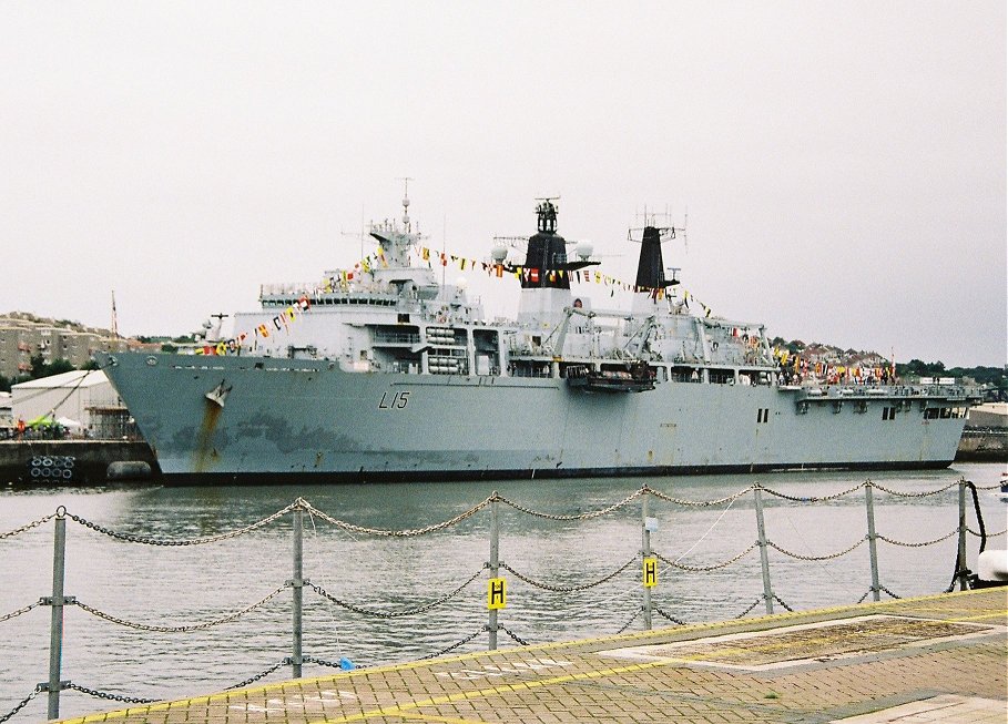 Albion class H.M.S. Bulwark at Plymouth Navy Days 2009, fresh from her Taurus 09 deployment, as seen on Five's series Warship, season 2.