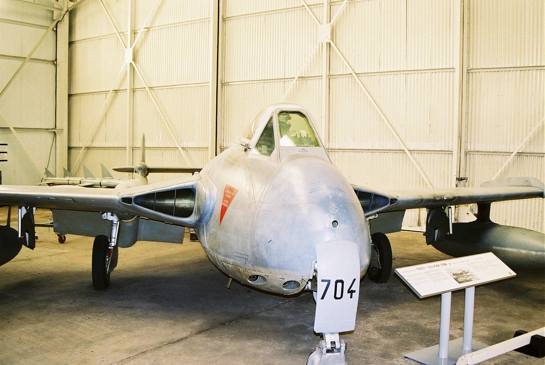 DeHavilland Venom, RAF Museum Cosford, 2006.