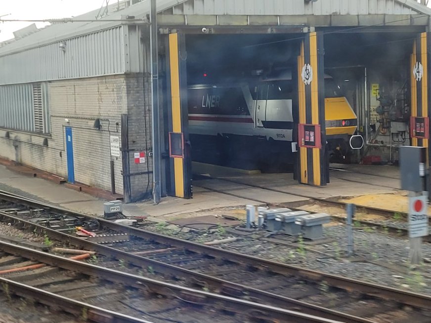 Cab of 60008 Dwight D. Eisenhower, Sat 28/12/2013. 