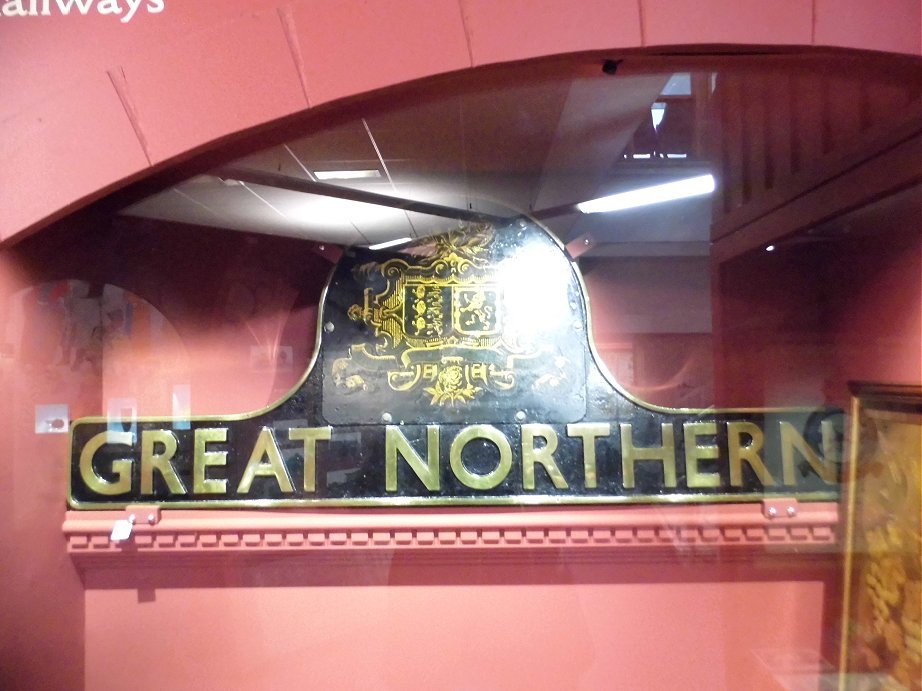 Nameplate for LNER A1 Great Northern, Wed 11/9/2013. 