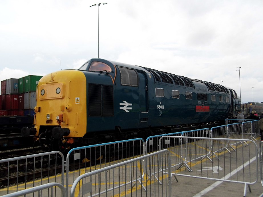 55019 RHF profile at Doncaster Railport, Sun 15/9/2013. 