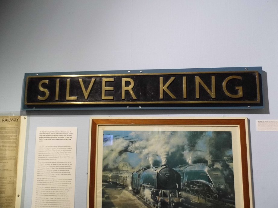 Nameplate for Gresley A4 LNER 2511/16 and BR 60016 Silver King, Wed 11/9/2013. 