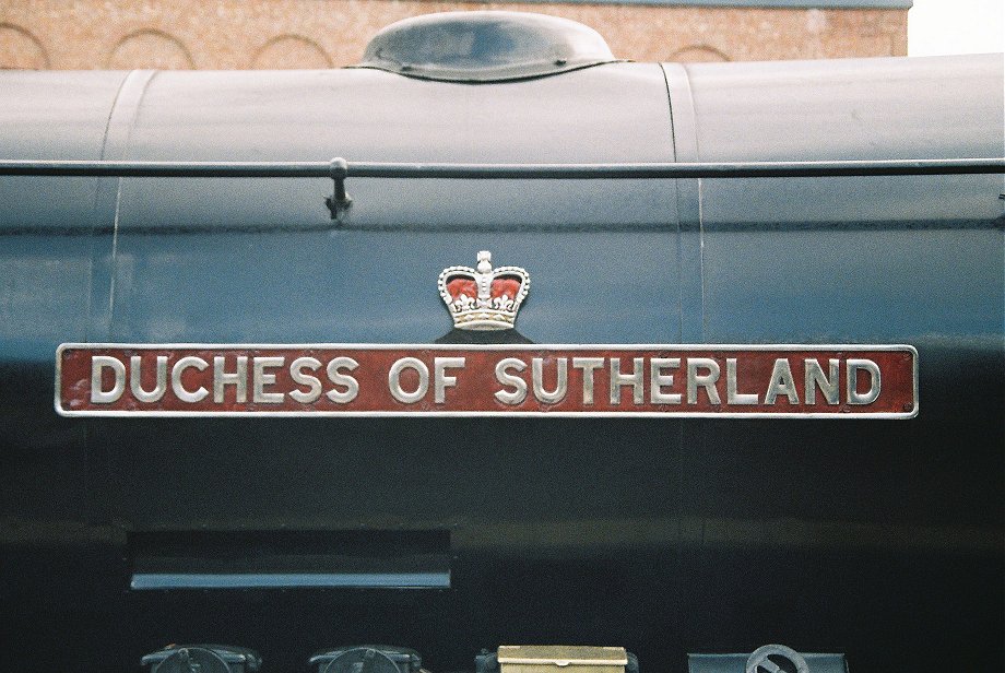 6233 Duchess of Sutherland in black at Newcastle. 30/09/2010. 