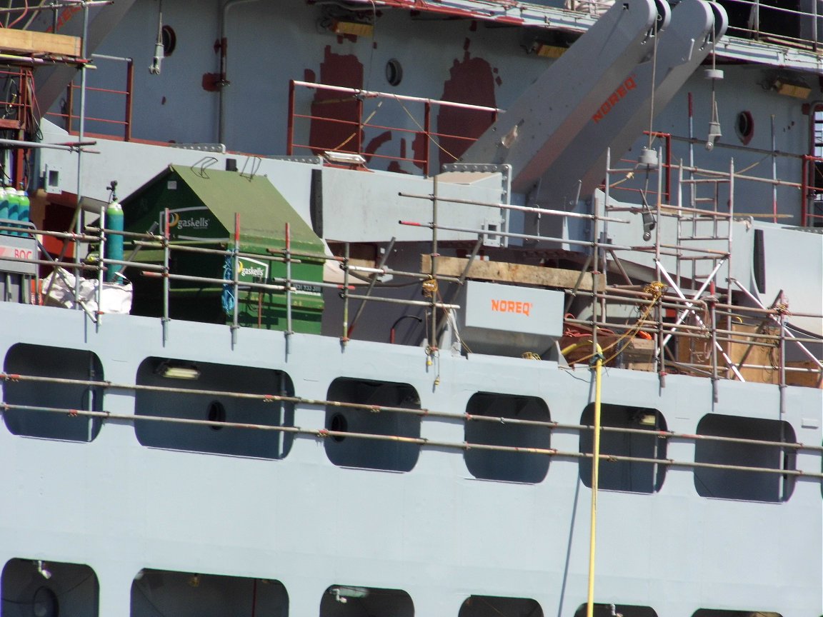 A385 RFA Fort Rosalie at Cammell Laird shipyard 26 May 2013.