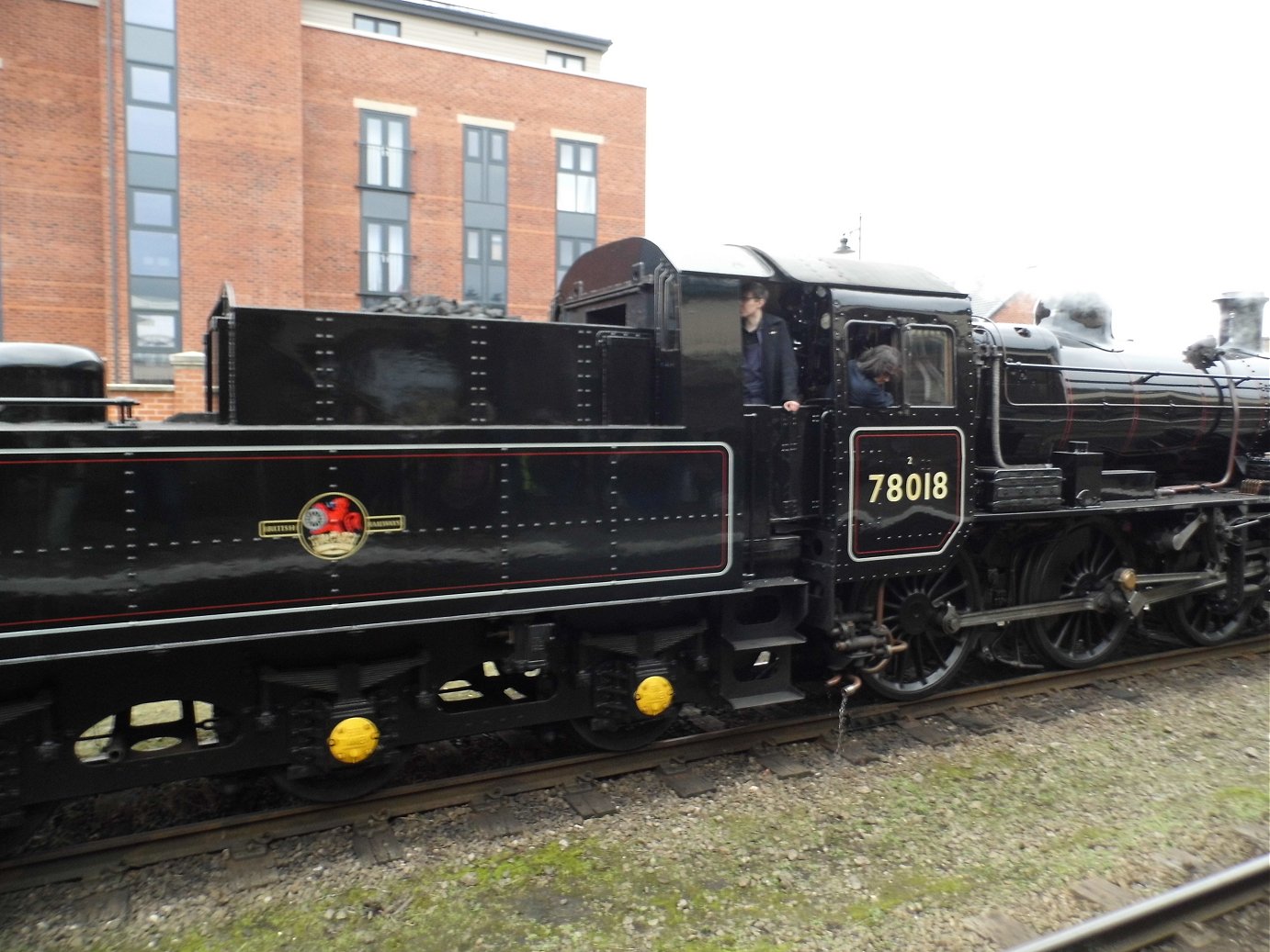 Smokebox number of 60008 Dwight D. Eisenhower, Sat 28/12/2013. 