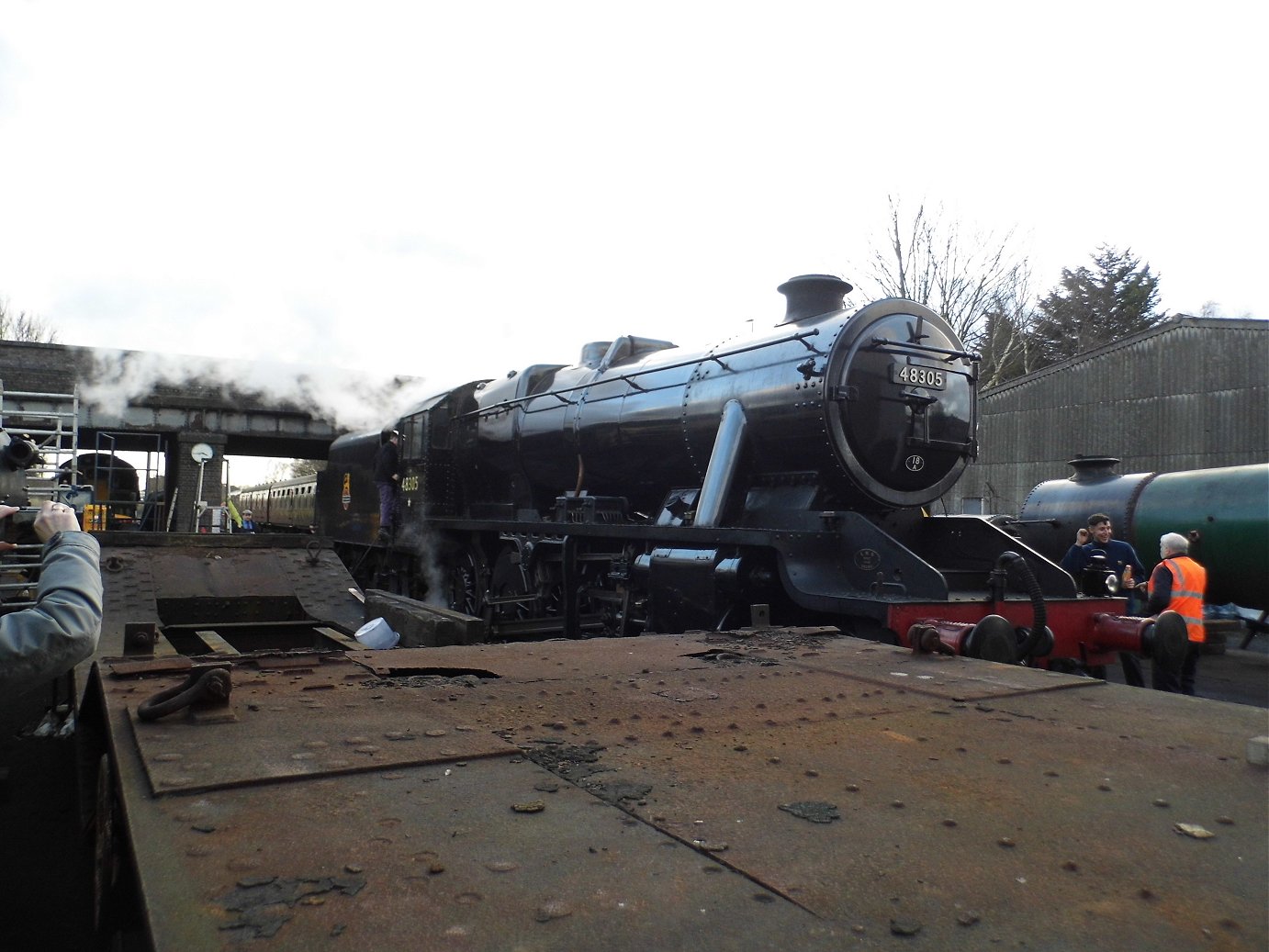 Cab of 60008 Dwight D. Eisenhower, Sat 28/12/2013. 