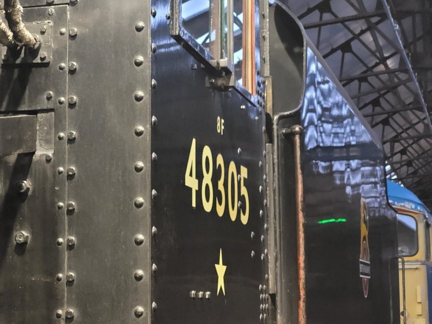 Nameplates for A4 60011 Empire of India and A2 60500 Edward Thompson, Sat 28/12/2013. 