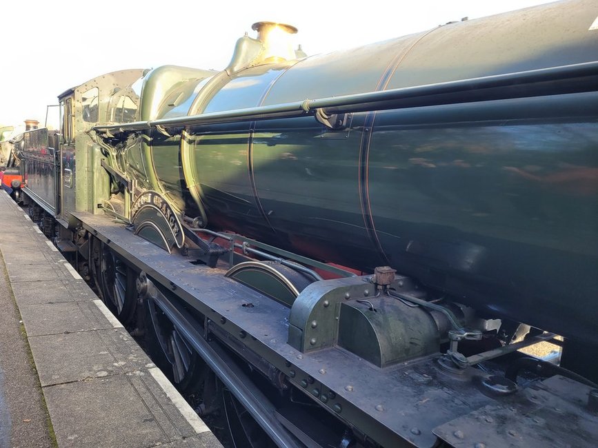 Nameplate of SR Battle of Britain 34109, Sat 28/12/2013. 