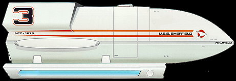 Federation Galileo class shuttlecraft Hadfield. Mappin and Sharman are also variants of this type of shuttle.