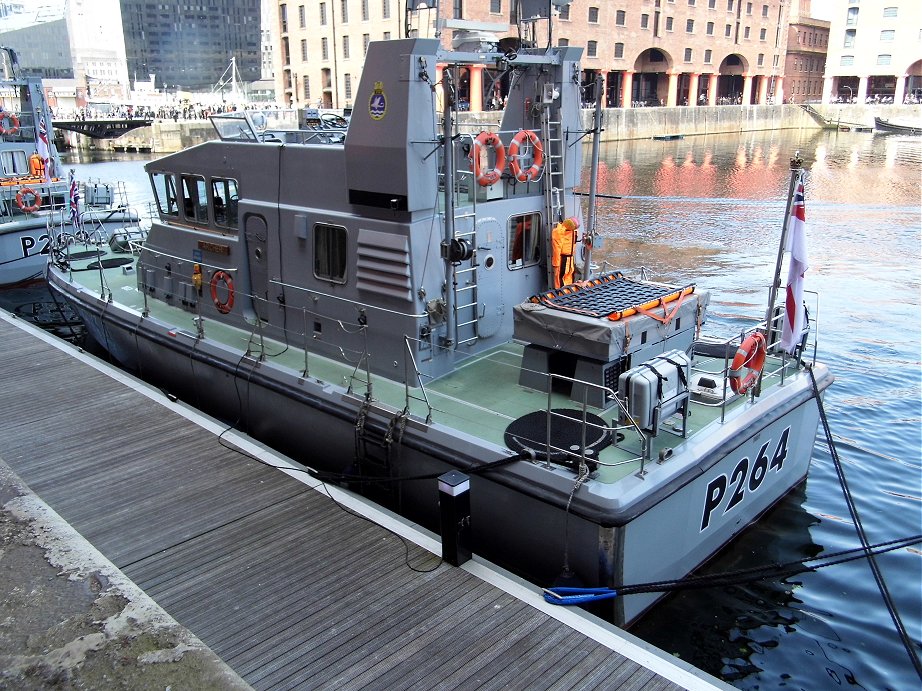 Explorer class coastal training patrol craft H.M.S. Archer at Liverpool Alberts Docks, May 26th 2013