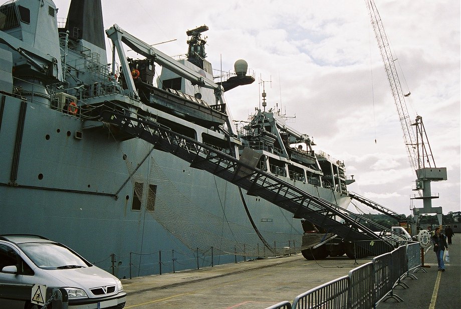 Assault ship L15 H.M.S. Bulwark at Plymouth Navy Days 2006.