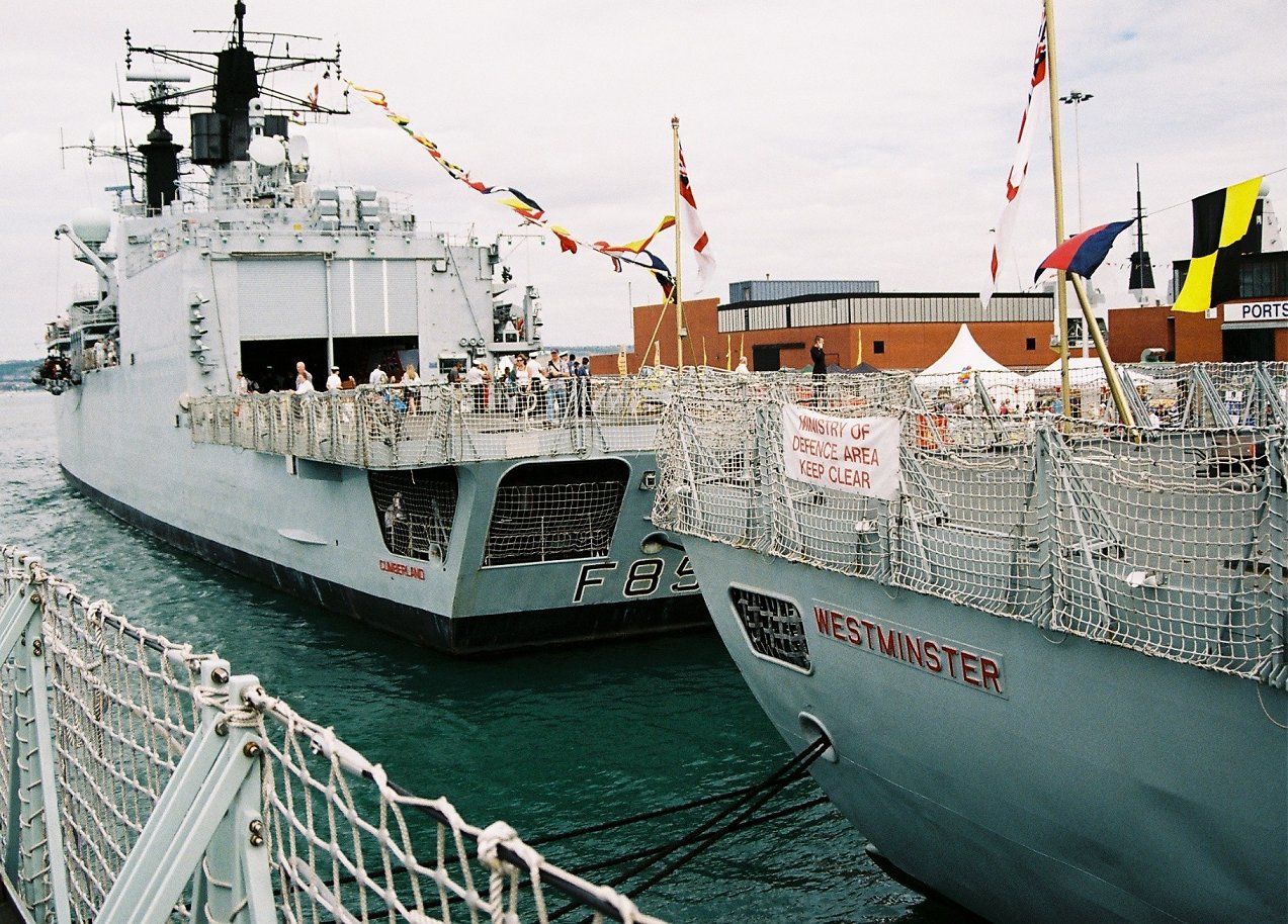 HMS Cumberland, Type 22 batch 3 at Portsmouth Navy Days 2010.