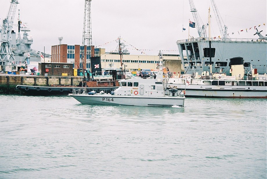 Explorer class coastal training patrol craft H.M.S. Explorer at Portsmouth Navy Days 2005