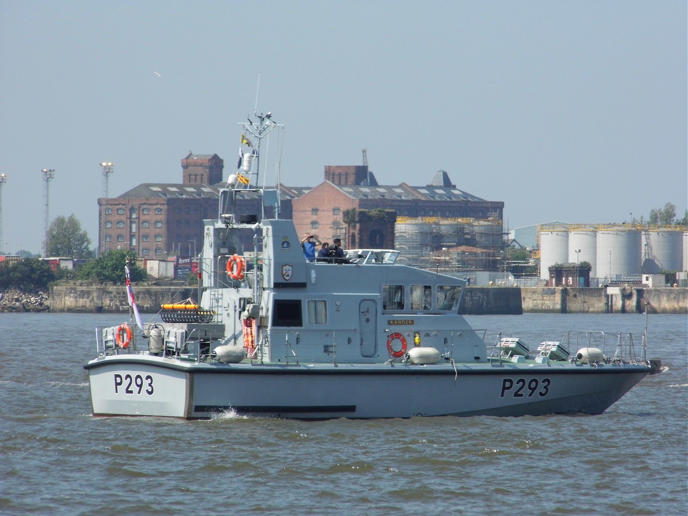 Explorer class coastal training patrol craft H.M.S. Ranger at Liverpool, May 28th 2018