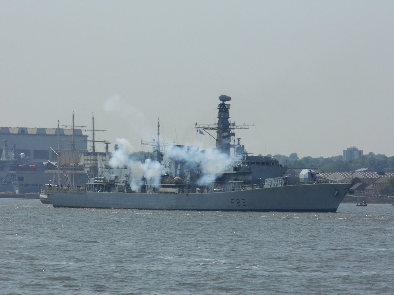 Type 23 frigate H.M.S. Somerset at Liverpool, May 28th 2018
