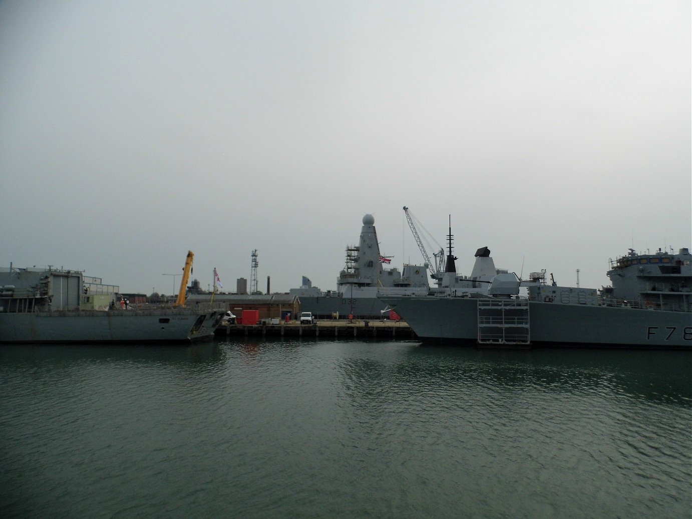 Type 23 frigate H.M.S. St Albans F83 at Portsmouth Naval Base 23 April 2019