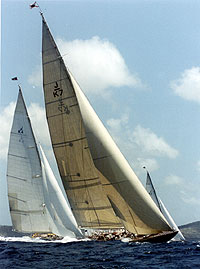 J Class sloops Velsheda, Shamrock V and Endeavour (1999)