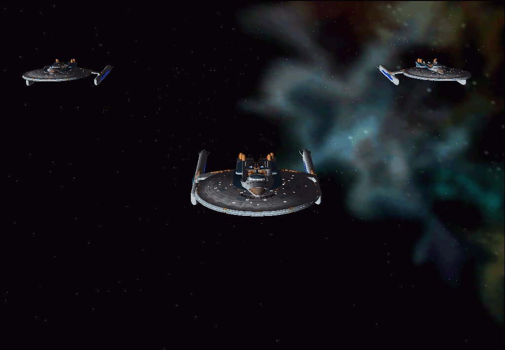 Apollo class trio USS Leander, Cerberus and Chimaera patrolling the Nirophian Corridor.