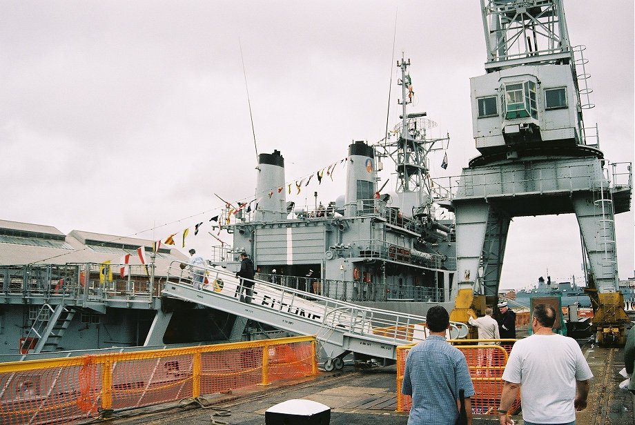 LÉ Eithne (P31) flagship of the Irish Naval Service, Trafalgar 200, Portsmouth 2005. 