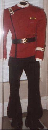 Captain Spock's uniform, Edinburgh Star Trek Exhibition, 1995.
