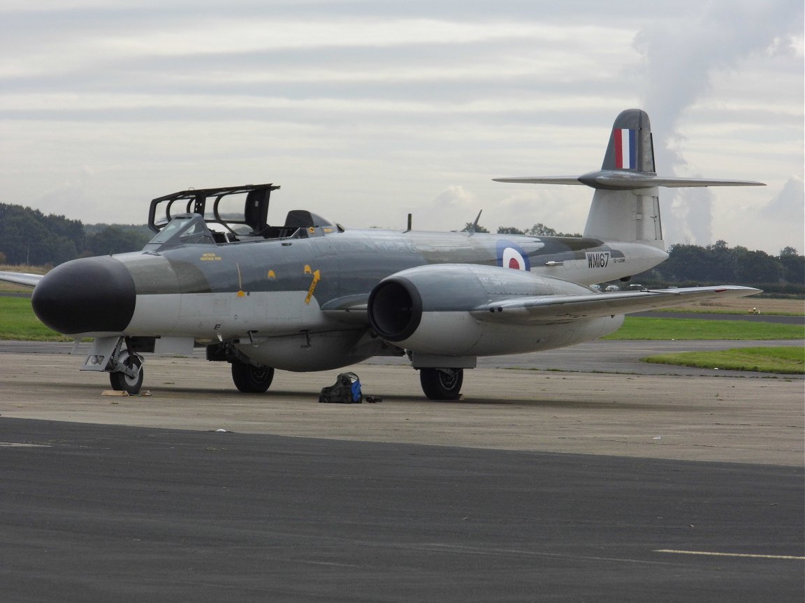 Gloster Meteor RAF Church Fenton 26th September 2015.