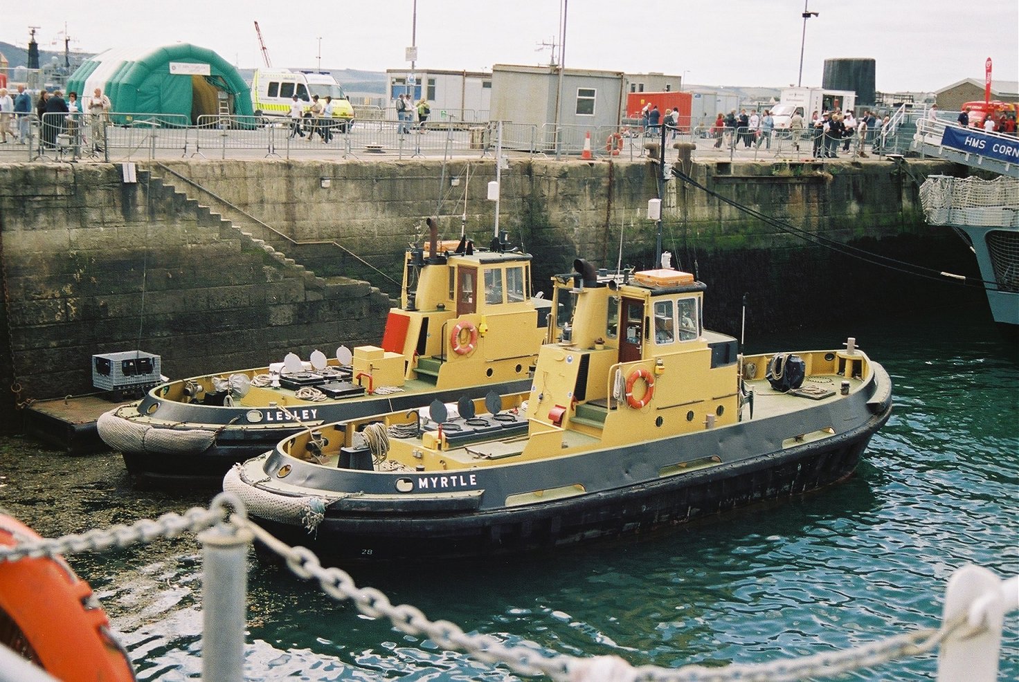 Triton class Water Tractors Myrtle and Lesley, Plymouth Navy Days 2006.