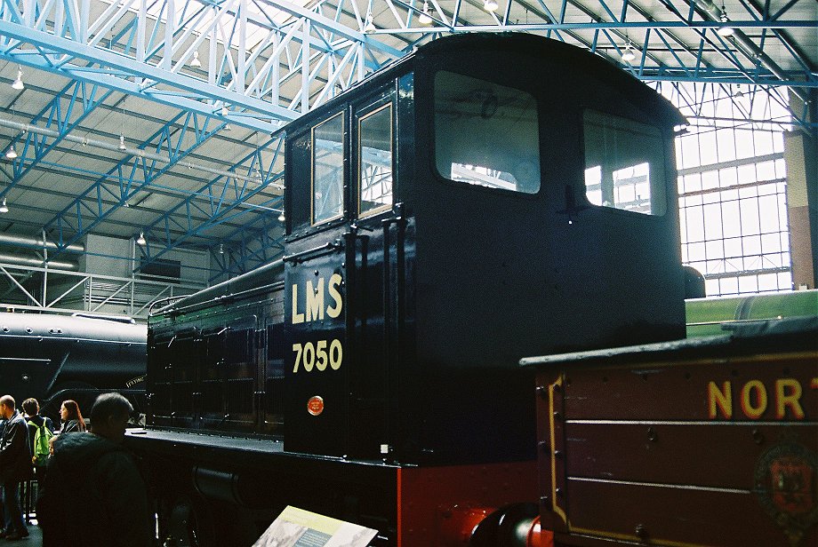 LMS pioneer diesel shunter 7050 at the NRM, Wed 01/6/2011. 