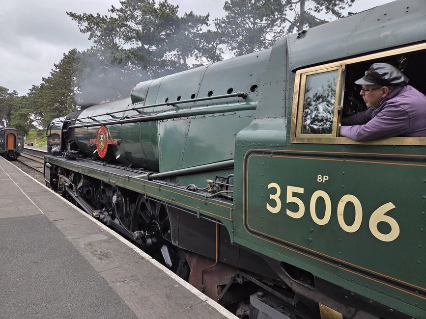 Smokebox number of 60008 Dwight D. Eisenhower, Sat 28/12/2013.
