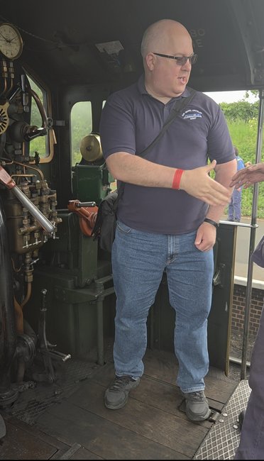Cab of 60008 Dwight D. Eisenhower, Sat 28/12/2013. 