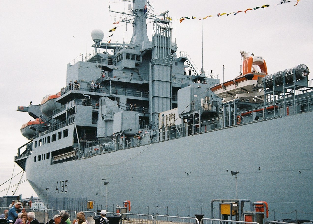 RFA Argus, primary casualty reception ship, Portsmouth 2010.