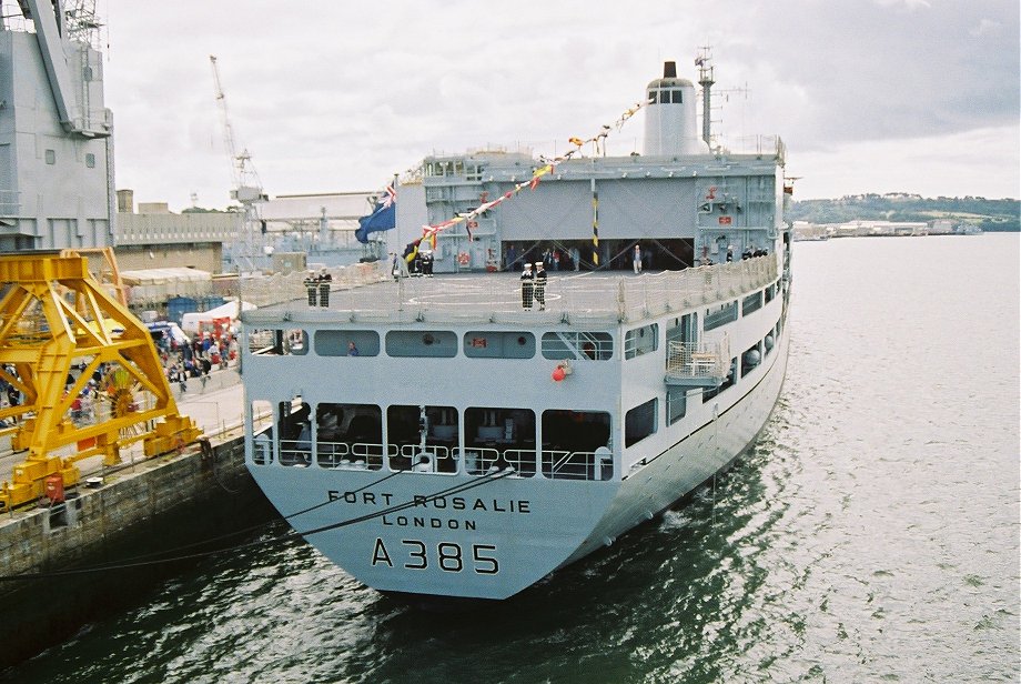 A387 RFA Fort Rosalie, Plymouth Navy Days 2006.