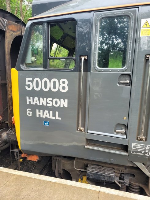 Nameplates for A4 60011 Empire of India and A2 60500 Edward Thompson, Sat 28/12/2013. 