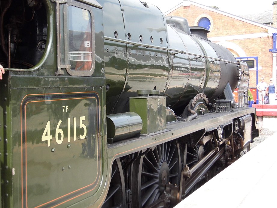 46115 Scots Guardsman on the Scarborough Spa Express, Wed 31/7/2013. 