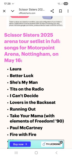 Goldfrapp and Scissor Sisters Leeds Arena 24 May 2025.