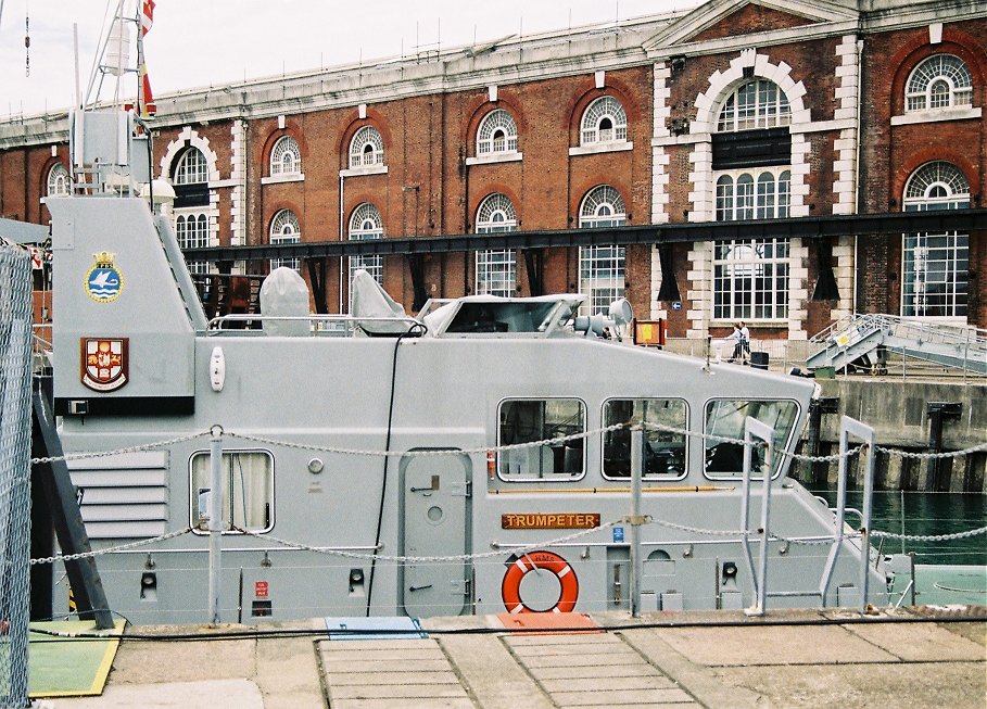 Archer class Coastal Training Patrol craft P294 HMS Trumpeter, Portsmouth Navydays, 2010.