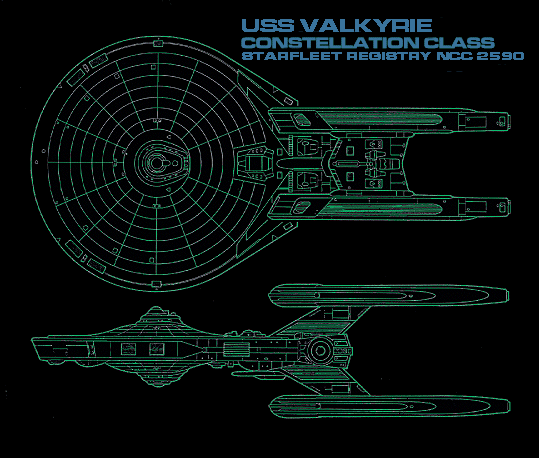 USS Valkyrie Master Situation display.
