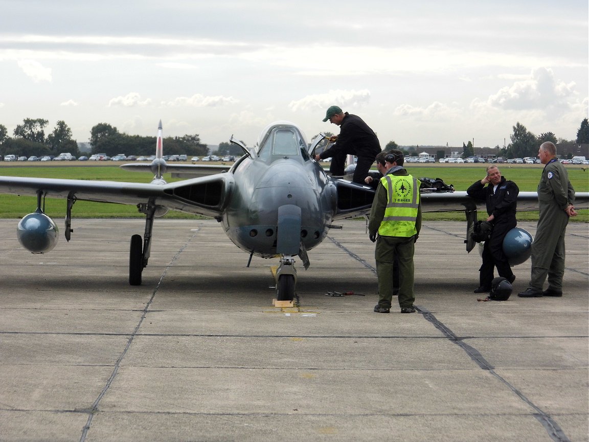 DeHavilland Venom RAF Church Fenton 26th September 2015.