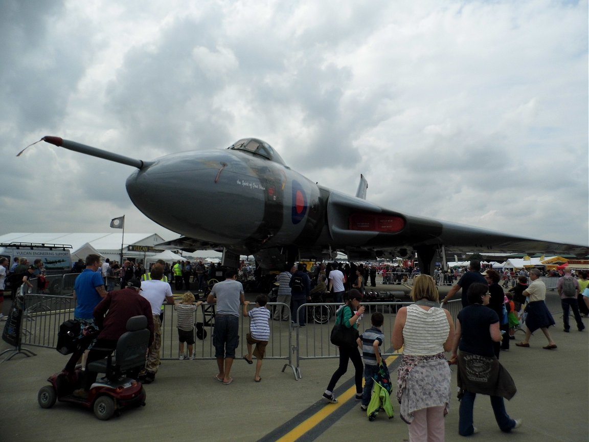 Avro Vulcan XH 558, Vulcan to the Sky, RAF Waddington 6th July 2014.