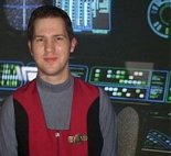 Starfleet officer waistcoat - worn under the jacket [insignia badge added when worn with no jacket].