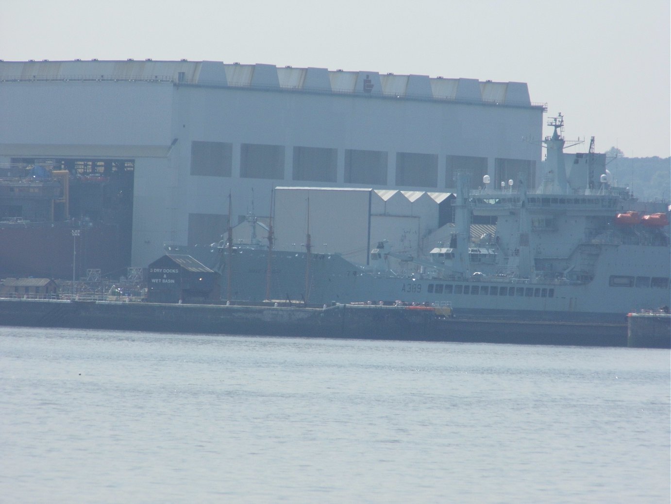 A387 RFA Wave Knight at Cammell Laird shipyard 26 May 2018.