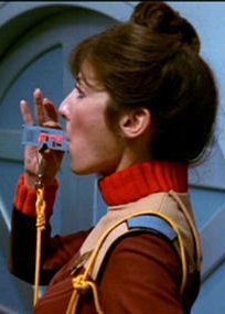 Starfleet yeoman uniform as seen worn by a cadet in Star Trek II. Normally it would be a fully graded NCO.
